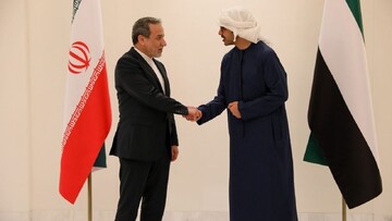 دیدار وزیر امور خارجه ایران با معاون نخست‌وزیر و وزیر امورخارجه امارات