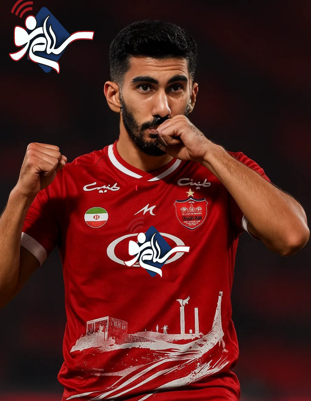 فوری؛ عقد قرارداد سه ساله رضا شکاری با پرسپولیس + عکس با پیراهن