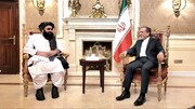 دیدار وزیر امور خارجه ایران با همتای طالبانی خود در تهران