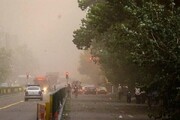 تندباد و گردوخاک شدید در تهران