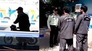 توهین زشت تبعه افغان به پلیس ایران/ فیلم