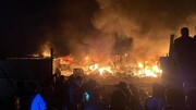 حمله پهپادی به چادرهای آوارگان فلسطینی در غزه + ویدئو