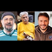 آشتی کنان سیروس میمنت و سیاوش مفیدی به وساطت سیدجوادهاشمی وسط برنامه شام ایرانی + فیلم