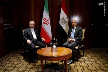 ملاقات وزرای خارجه ایران و مصر در قاهره + تصویر