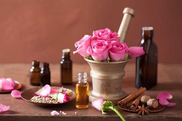 دوختن لایه اُزن به کمک گل محمدی