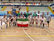 احترام نظامی فوتسالیست‌های ناشنوای ایران در ایتالیا + فیلم
