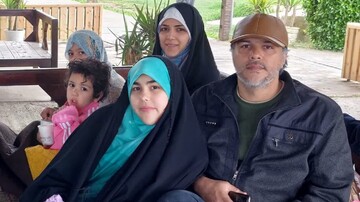 تشییع ۵ عضو خانواده دانشمند هسته‌ای در بهشت زهرا + عکس