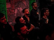 عزاداری مهران غفوریان و دخترش / عکس