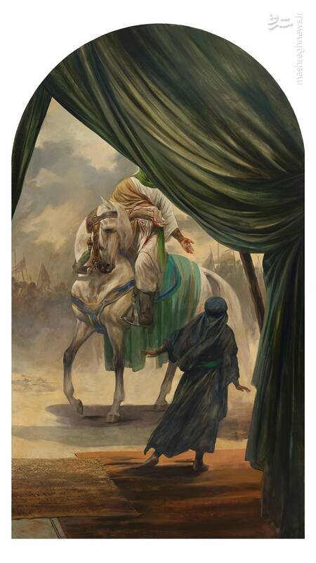رونمایی از اثر عاشورایی تازه روح‌الامین / عکس