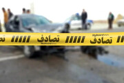جان باختن عابر پیاده پس از برخورد با خودرو سواری