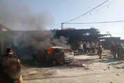 حمله پهپادی اسرائیل به شمال لبنان / فیلم