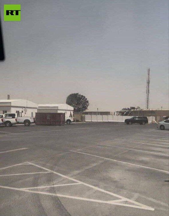 اولین عکس از حجم تخریب پایگاه العدید توسط موشک‌های ایران