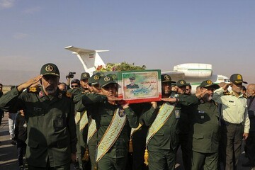 انتقال پیکر سردار شهید «غیب‌پرور» به شیراز
