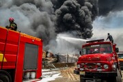 پالایشگاه نفت آبادان در آتش