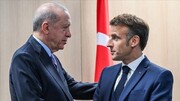 تماس تلفنی اردوغان و مکرون درباره غزه
