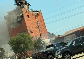 منفجر شدن یک کارخانه در ایالت نبراسکا