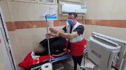 مصدومیت بیش از ده هموطن درپی واژگونی ون زائران ایرانی در جاده نجف – مهران