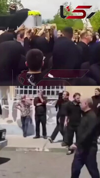 فیلم جگرسوز از مراسم تشییع ایلیا در رشت