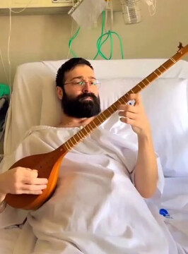 فیلم جگرسوز از حمید هیراد روی تخت بیمارستان