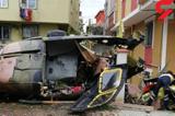 سقوط هلی کوپتر ارتش  ترکیه در منطقه مسکونی/ 4 نظامی کشته شدند