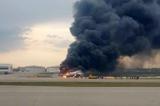 آتش سوزی هواپیما در مسکو / 41 نفر کشته شدند