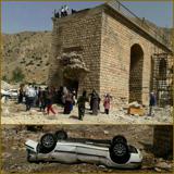 مرگ 2 نفر بر اثر سقوط سمند از پل