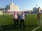 مسئولان سازمان لیگ از استادیوم شهید وطنی  بازدید  کردند+ عکس
