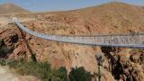 افتتاح نخستین پل معلق غرب کشور در آوج + عکس