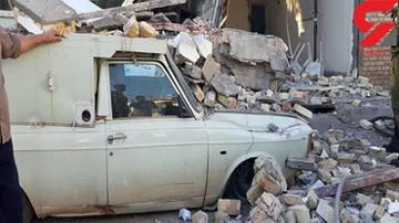 انفجار مهیب در خانه بهداشت شهر معلم قزوین+ تصاویر