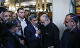 احمدی‌نژاد و  دوستان در مراسم ختم +عکس ها