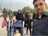 وزیر و خانواده‌اش در پیاده روی اربعین+عکس