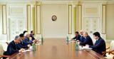 دیدار وزیر امور خارجه ایران با  رئیس جمهوری آذربایجان
