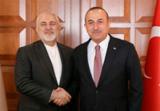 دیدار ظریف با وزیر امور خارجه ترکیه در باکو