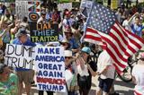 تظاهرات مردمی در آمریکا  در حمایت از استیضاح ترامپ