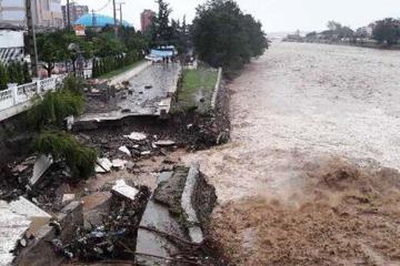 سیلاب گلستان پل نوکنده را تخریب کرد! +فیلم