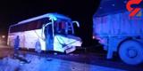 برخورد اتوبوس و پراید در اصفهان قربانی گرفت