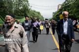 برگزاری راهپیمایی توسط نمازگزاران تهرانی