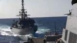 کشتیهای جنگی روسیه و آمریکا در دریای عرب رویارو شدند