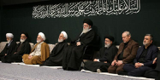 برگزاری مراسم عزاداری در حسینیه امام خمینی با حضور رهبر انقلاب