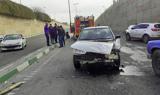 برخورد شدید 3 خودرو در تهران