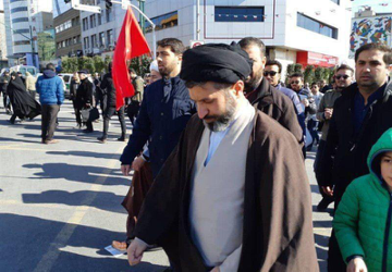 حضور فرزندان  آیت‌الله خامنه‌ای در راهپیمایی ۲۲ بهمن + عکس