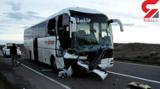 تصادف مرگبار 2 اتوبوس در صبح امروز