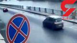 رانندگی ناشیانه دختر روسی حادثه ایجاد کرد+فیلم