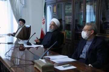 روحانی، لاریجانی و رئیسی در جلسه شورای عالی هماهنگی اقتصادی