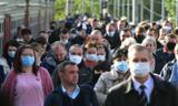 ملزم شدن استفاده از ماسک در روسیه در روزهای کرونایی/تصاویر
