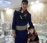 بیرانوند و پسرش با لباس محلی لرستان+عکس