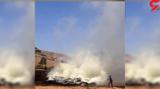آتش سوزی در ۵۰ هکتار مزرعه خوزستان/ یک پراید طعمه حریق شد