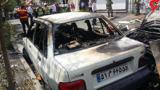انفجار پاوربانک یک ماشین را به آتش کشید+عکس