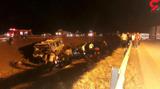 واژگونی مرگبار اتوبوس در جاده نیشابور + عکس