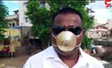 این مرد هندی لاکچری ترین ماسک ضد کرونا را دارد!+عکس